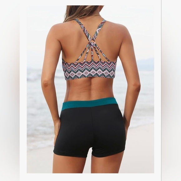 Aqua Eve 3 piece Tankini Swimsuit #1075, 1076 - Picture 11 of 14